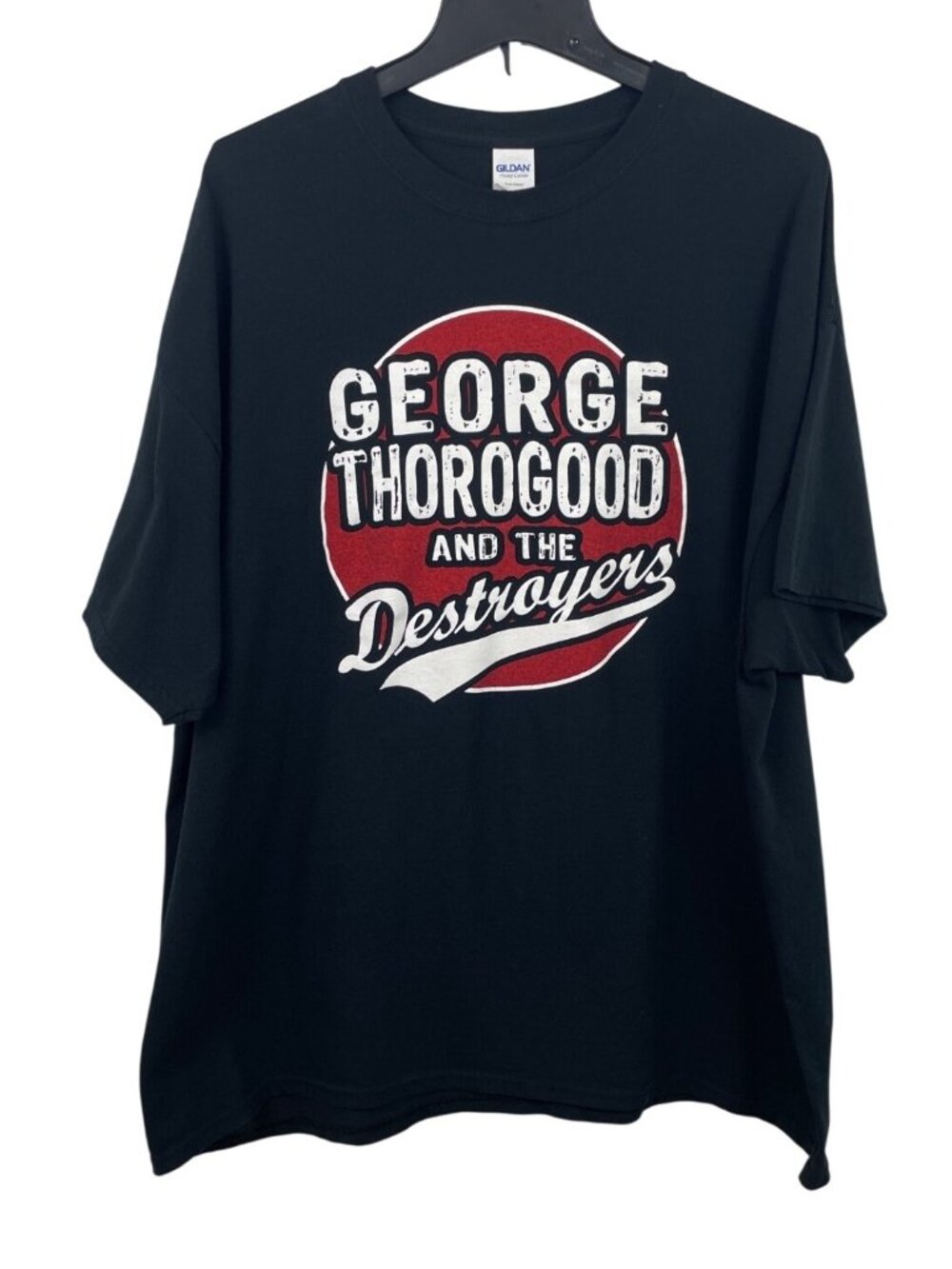 George Thorogood & The Destroyers Black Graphic T-Shirt I Drink Alone Size 2XL